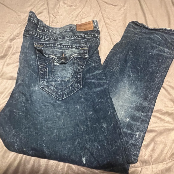 True Religion Other - True Religion Ricky Jeans Relaxed Fit Straight Leg Size 46